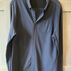 Men’s Elie Tahari Knit Navy Button Down